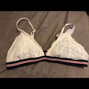 White Lace Bikini Top